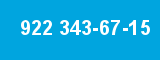 922 343-67-15